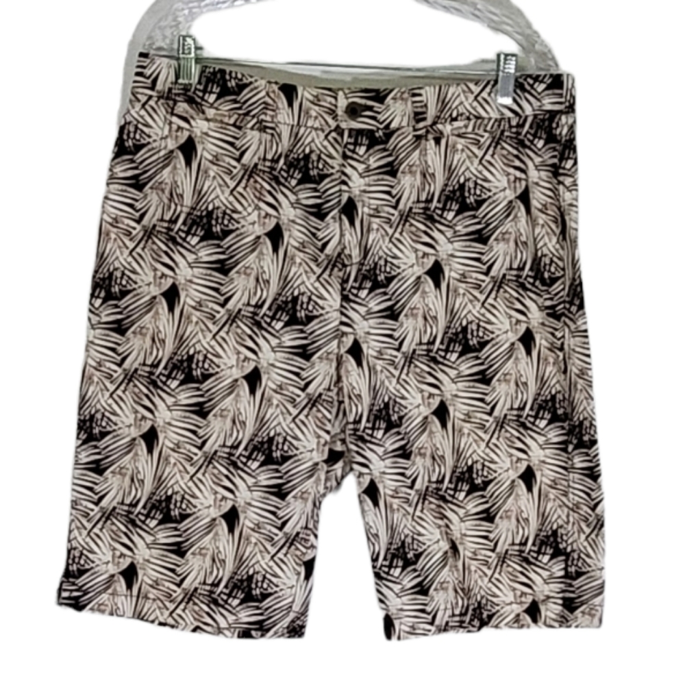 Kim Rogers- Shorts Tan and black. Plus size 16